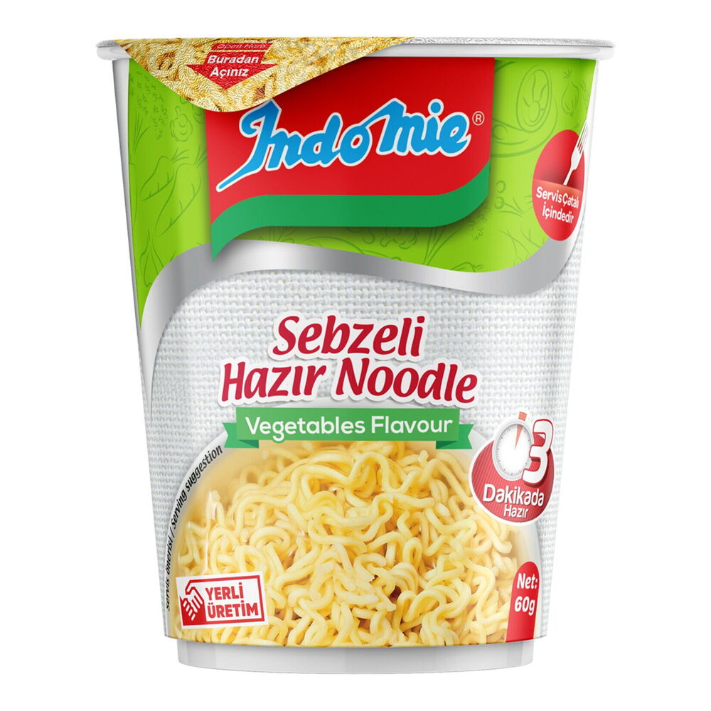 INDOMIE BARDAK SEBZE CESNILI MAKARNA 60GR
